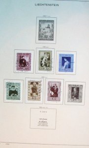 Liechtenstein Collection on Schaubek pages over $1000 Cat Value.  mint 94-107.