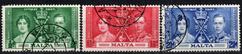 Malta #188-90  F-VF Used   (X1087)