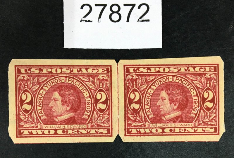 US STAMPS # 371 LINE PAIR AUTO VENDING MINT OG H $190 LOT #27872