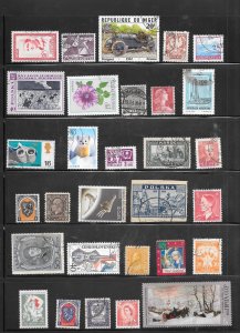 WORLDWIDE Used Mixtures Lot Page #69 Collection / Lot