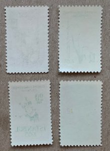 Turkey 1955 Flower Show, MNH. Scott 1154-1157, CV $3.95