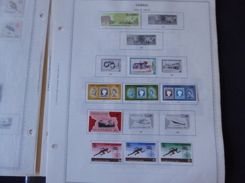 Gambia 1869-1985 Stamp Collection on Scott Specialty Stamp Album Pages