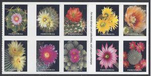 #5350-5359 (55c Forever) Cactus Flowers Header Block of 10 2019 Mint NH