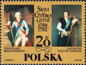 Poland 1988 MNH Stamps Scott 2872 200 Years of the Great Parliament Constitution