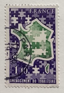 France 1978 Scott 1596 used - 1.10fr, 15th Anniv. of Regional Planning Boards