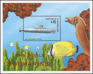 Antigua & Barbuda 2000 Sc 2406 Submarines Fish CV $4.50