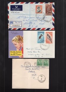 New Zealand 1902-1963 Group of 14 Covers + 2 Postcards See Scans