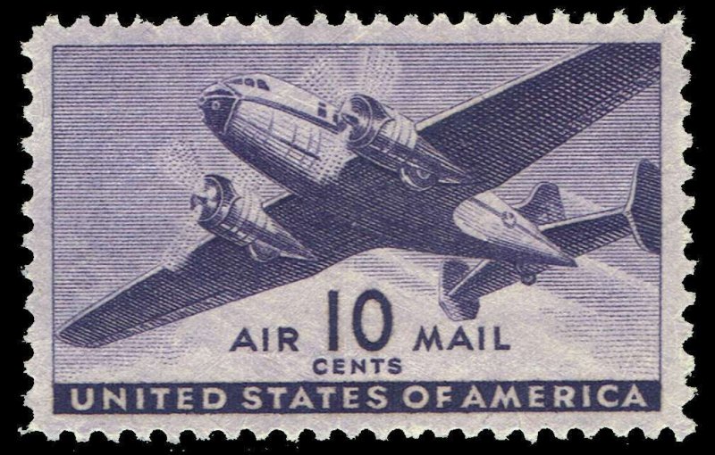 United States #C27  MNH - Twin-Motor Transport Plane (1941)