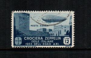 Italy  C23 used cat $ 500.00 aegean islands