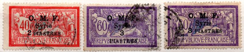 (I.B) France Colonial Postal : Syrie OMF Overprint Collection