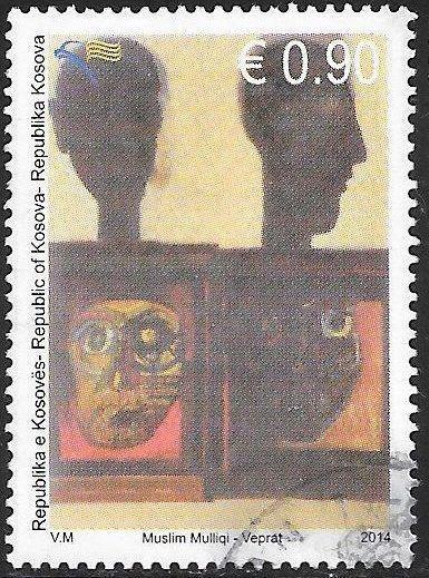 U.N. Kosovo 244c Used - Paintings by Muslim Mulliqi (1934-98)