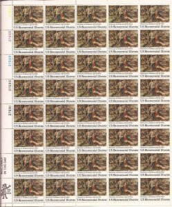 US Stamp - 1977 Battle at Oriskany - 40 Stamp Sheet - Scott #1722