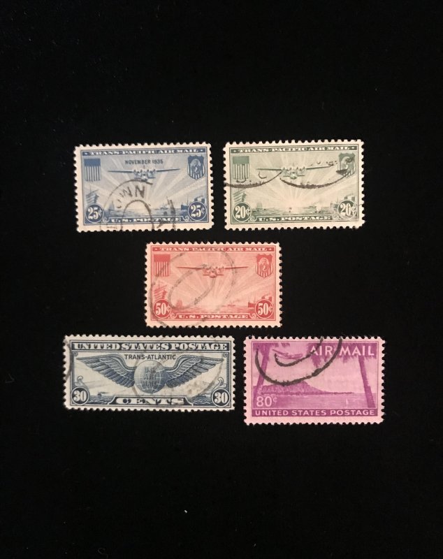 C20,C21,C22,C24,C46 Used US, partial set of 5