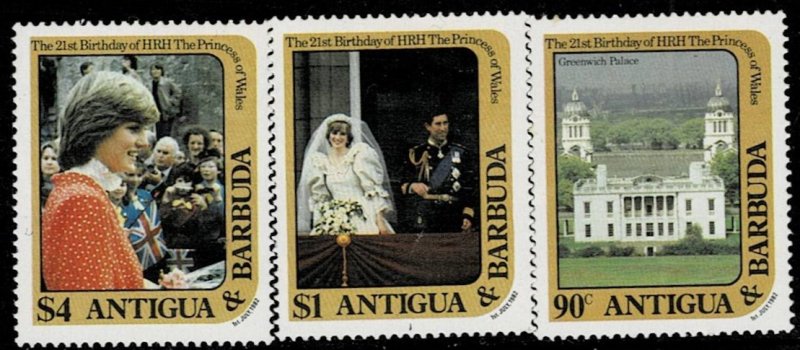 Antigua/Barbuda 1982 21st Birthday Of Princess Diana MNH