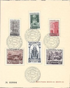 Luxembourg 1938 FDC Saint Willibord Issue Folder