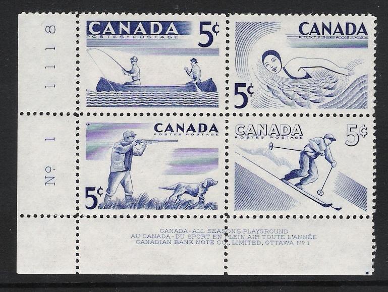 Canada #368a LL PL BL #1 Recreation Sports 5