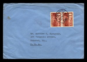 Denmark 1949 Cover to USA / Light Edge Creasing - L6754