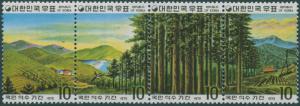 Korea South 1975 SG1163a Saemaeul Forest Reserve strip MLH