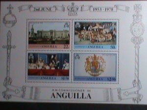 ANGUILLA STAMP-1978-QUEENS ELIZABETH II-COMMISSIONER IN ANGUILLA MNH-S/S VF