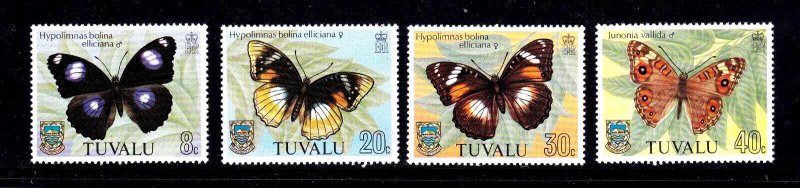 Tuvalu stamps #146 - 149, MNH, XF, complete topical set, Butterflies