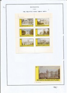 BERNERA -1982 - Stately Homes - Mint Light Hinged - Private Issue