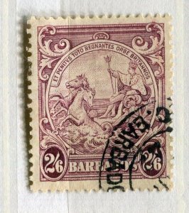 BARBADOS; 1938 early GVI Pictorial issue fine used 2s. 6d. value