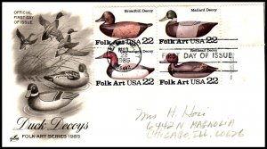 US 2141a Duck Decoys Artcraft Pencil FDC