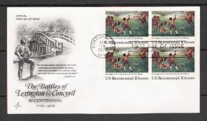 US #1563 Lexington & Concord FDC