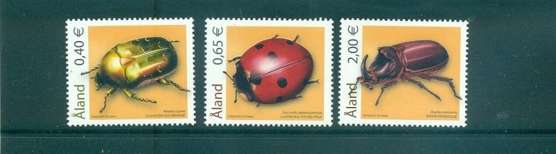 Aland - Sc# 242-4. 2006 Beetles. MNH $6.10.