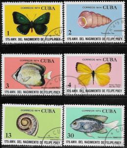 Cuba SC#1893-1898 Felipe Poey-Naturalist