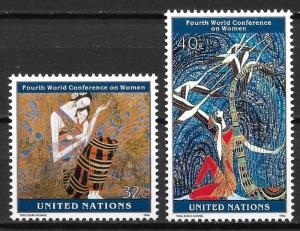 United Nations 666-67 Women's Conference set MNH