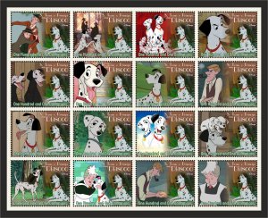 Stamps. Cartoons. Disney. 2025 year 16 stamps perforated MNH**