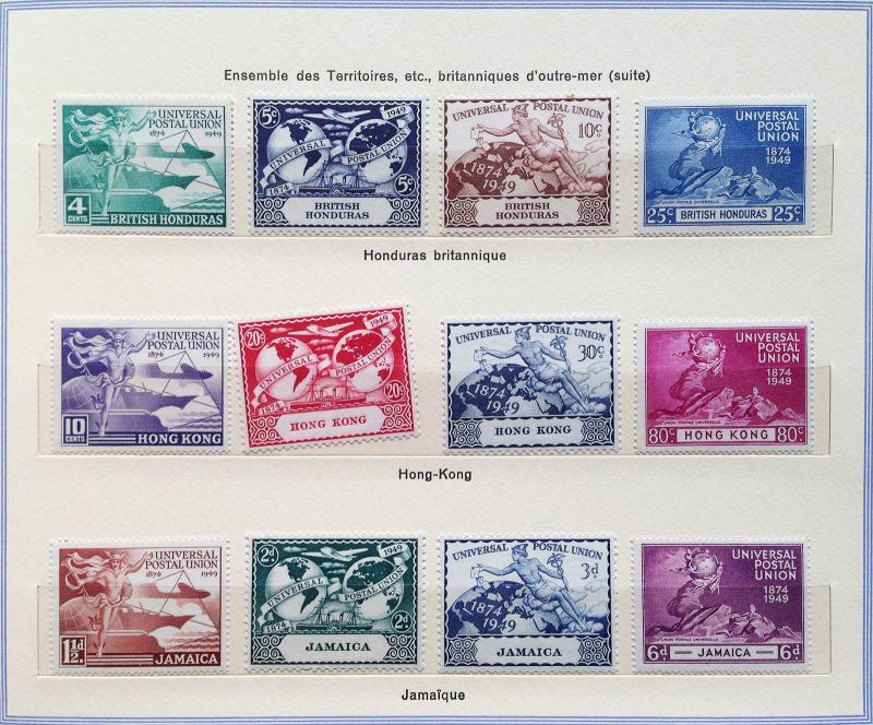 1949 GRAND UPU STAMP COLLECTION FROM 172 COUNTRIES, OVER 600 MNH-PRISTINE!