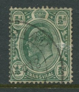 STAMP STATION PERTH Transvaal #281 Used KEVII 1905-10 Wmk 3 Multi Crown and CA