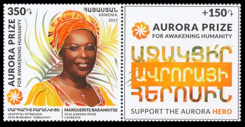 2017 Armenia 1008Tab Laureates of the Aurora Prize. Marguerite Barankits