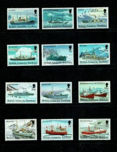 British Antarctic Territory:1993 Antarctic Ships, definitive set, MNH