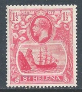 St. Helena #81 MH 1 1/2p Badge of the Colony