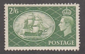 Great Britain # 286, Ship - H.M.S.Victory, Mint Hinged, 1/3 Cat.