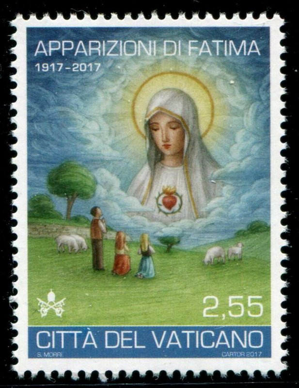 HERRICKSTAMP NEW ISSUES VATICAN CITY Sc.# 1652 Fatima Apparitions