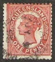 Queensland 104, used.  1895.  (A842)
