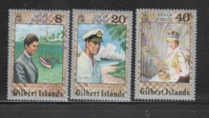 GILBERT & ELLICE #293-295 1977 QEII 25TH ANNIV. MINT VF NH O.G bb