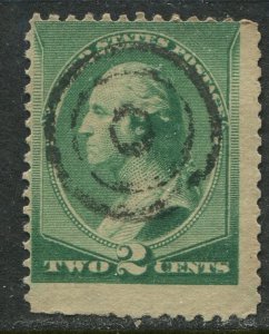 213  2c Washington Used Interesting Cancel