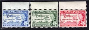 Trinidad & Tobago 1958 QE2 Set Inauguration Umm SG 281 - 283 ( J93 )