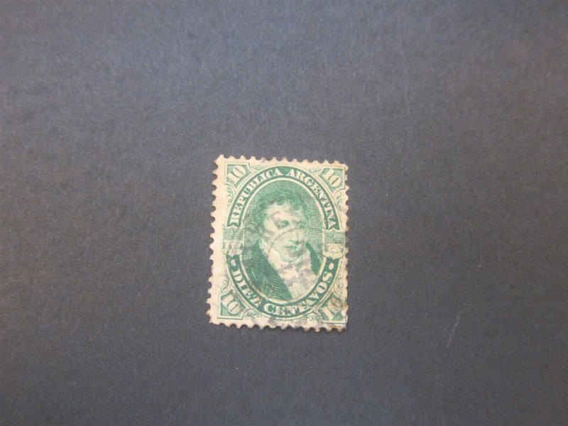 Argentina 1867 Sc 18A FU