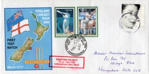Great Britain 2002 ENGLAND CRICKET TOUR 2002 Special Cover
