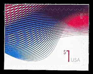 PCBstamps   US #4953 $1.00 Patriotic Wave, MNH, (16)