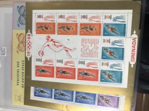 Worldwide Stamps On Stock Pages British Colonies & More