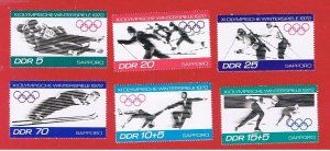 Germany(DDR) #1345-1348 #B163-164  MVFLH OG Olympics  Free S/H