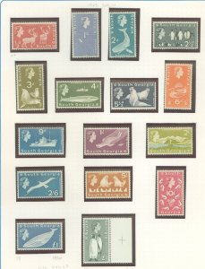 South Georgia #1-16 Unused Single (Complete Set)