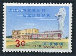 RyuKyu 148 block/4,MNH.Michel 177. Government Museum,1966.Dragon Statue.